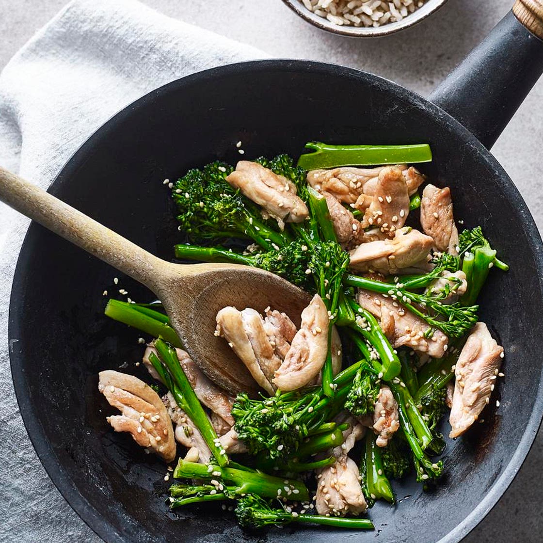 Sesame chicken stir-fry