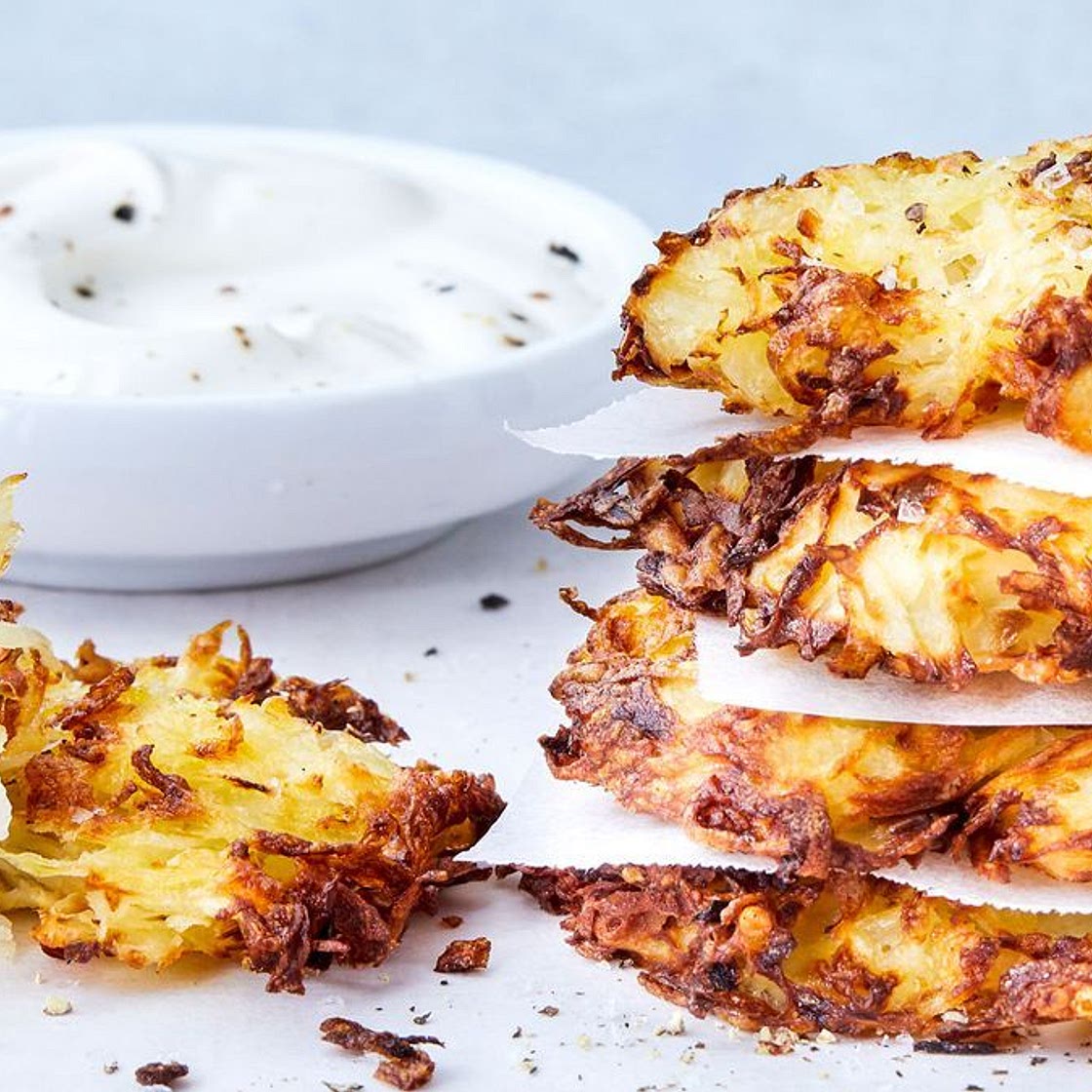 Little potato pancakes air fryer recipe
