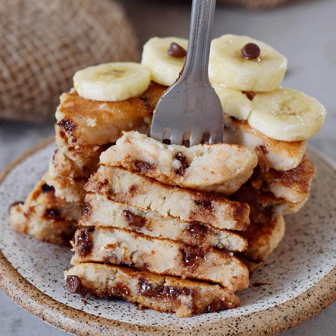 Vegan Chocolate Chip Pancakes
