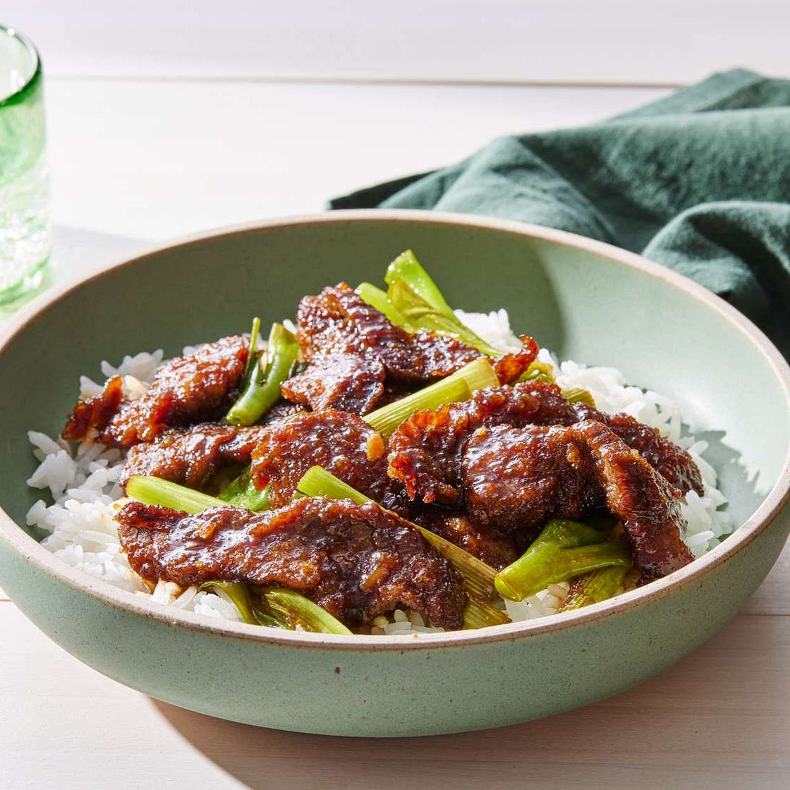 Mongolian Beef and Spring Onions