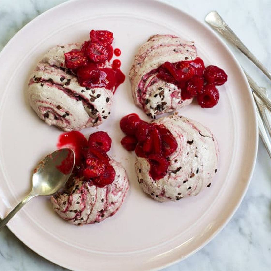 Raspberry Cacao Ripple Rochers