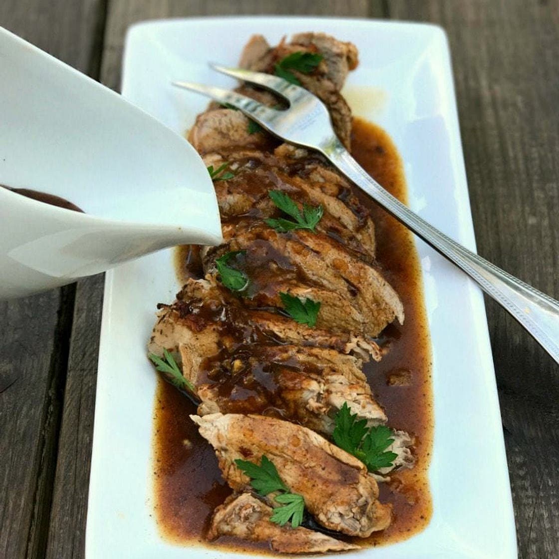 Instant Pot Balsamic Pork Tenderloin