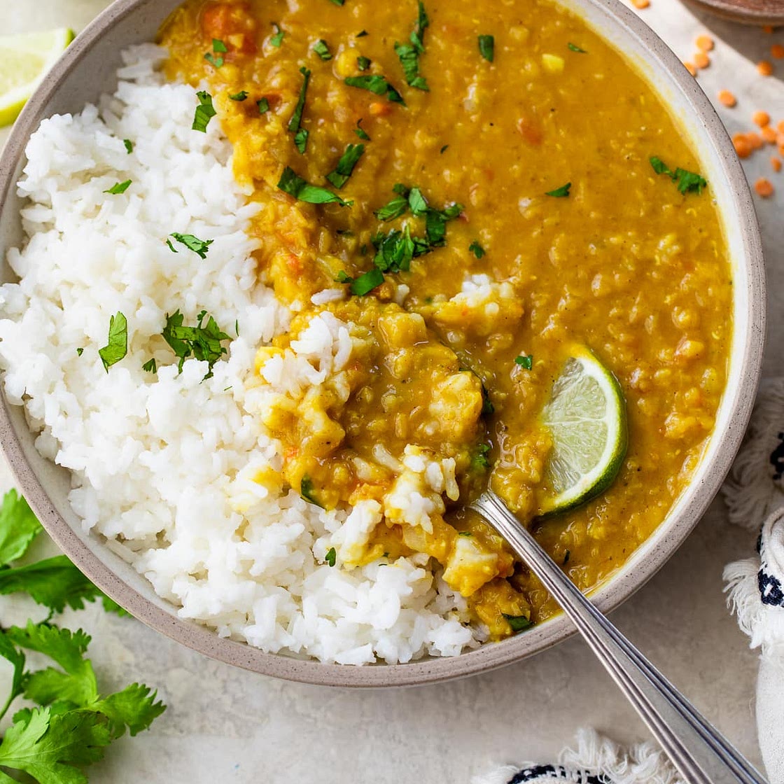 Lentil Curry Recipe (Stove or Instant Pot)
