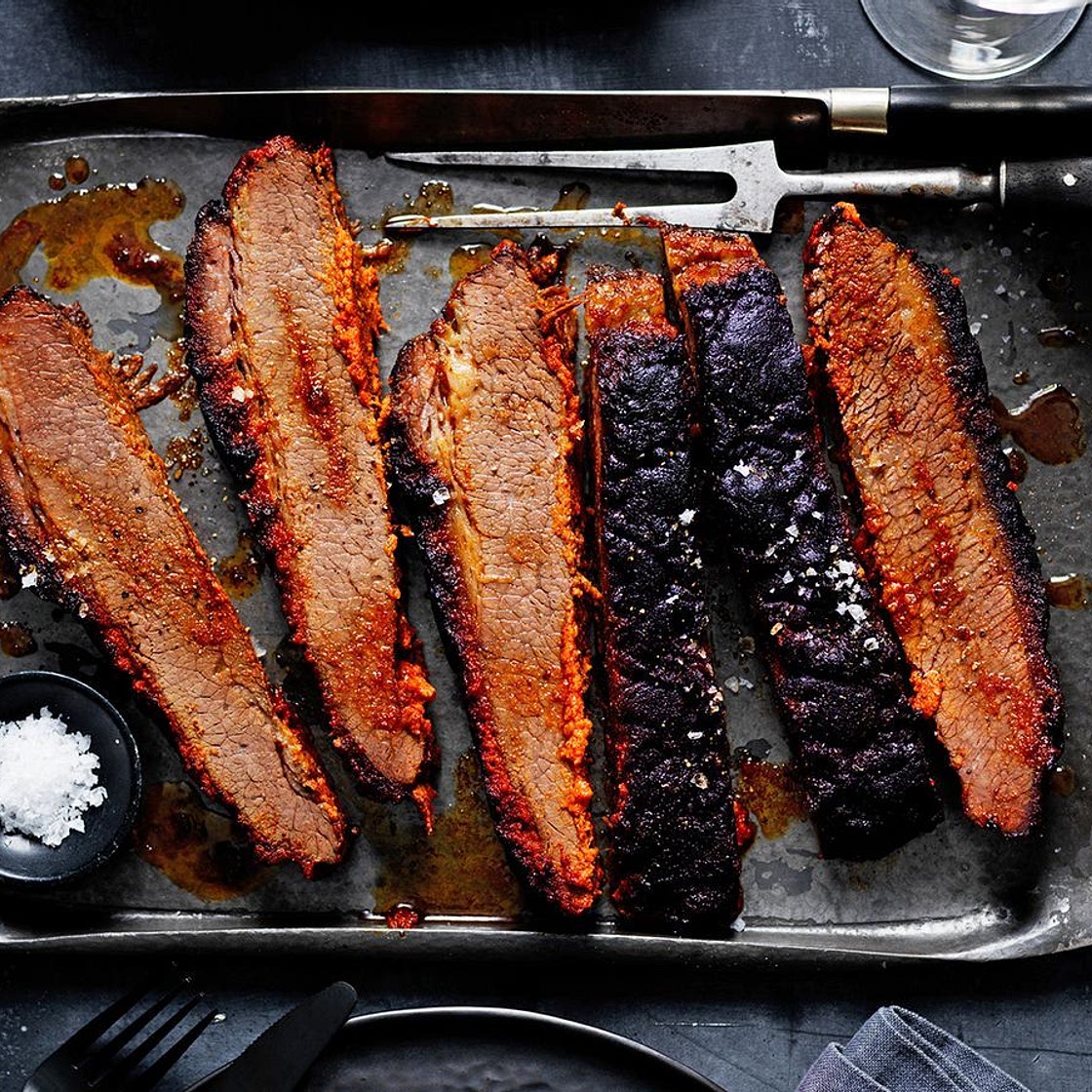 Slow-roasted brisket with aromatic spice rub