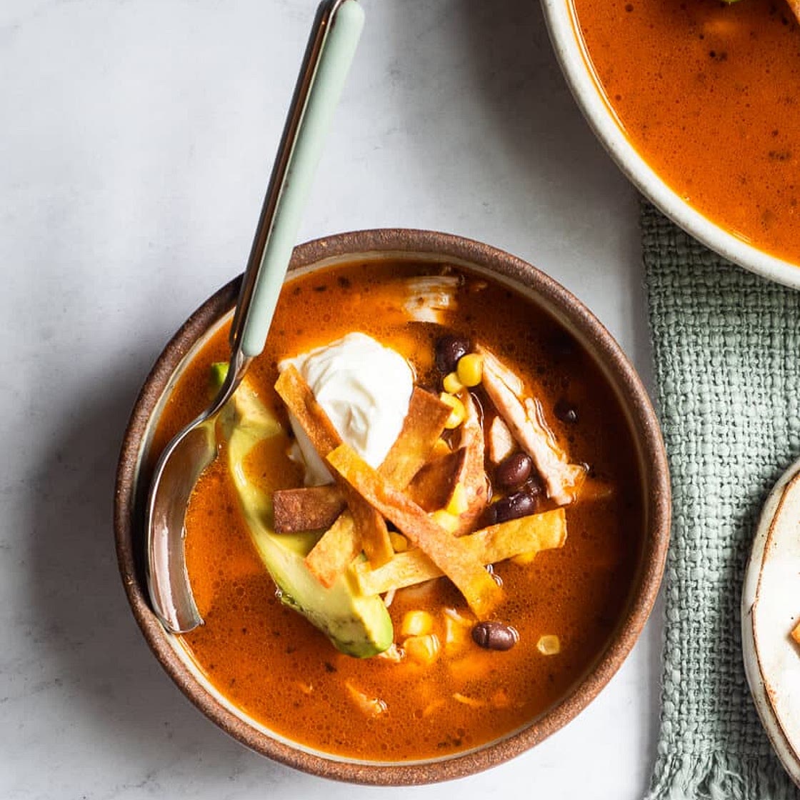 Instant Pot Creamy Chicken Tortilla Soup Recipe