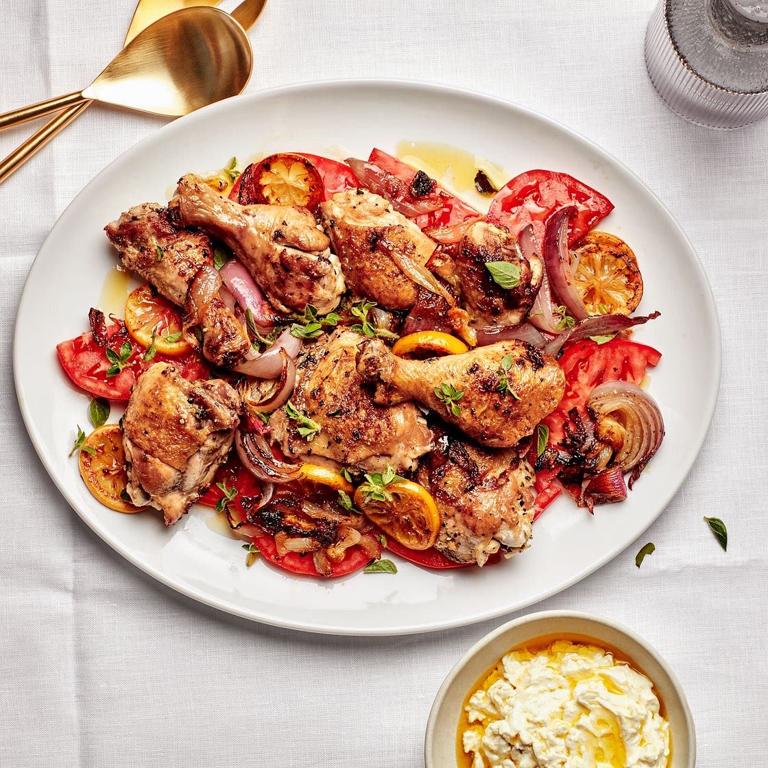 Roast Chicken With Fresh Tomatoes