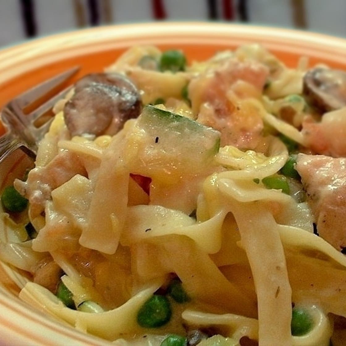 Salmon Fettuccini