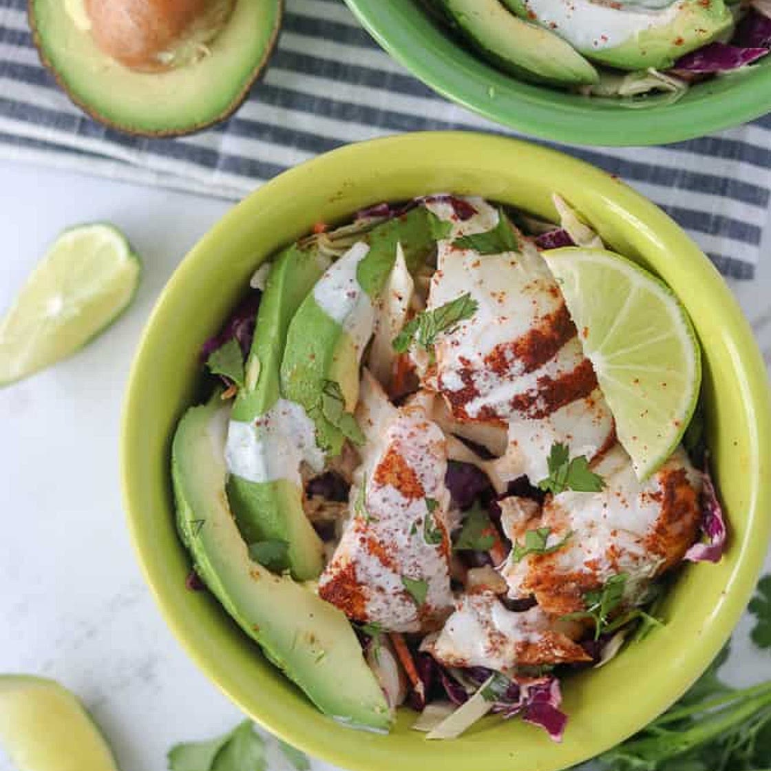 Fish Taco Bowl (Paleo, Whole30, Low Carb)