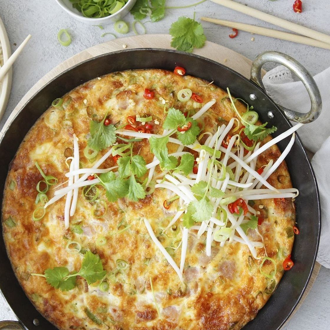 Cheesy Egg and Bacon Frittata