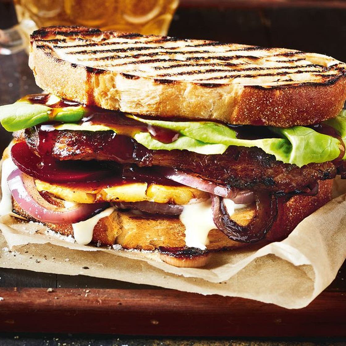 Aussie steak sandwich