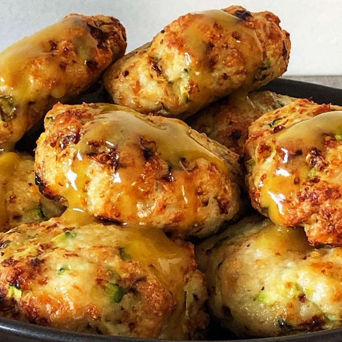 Air fryer chicken rissoles recipe