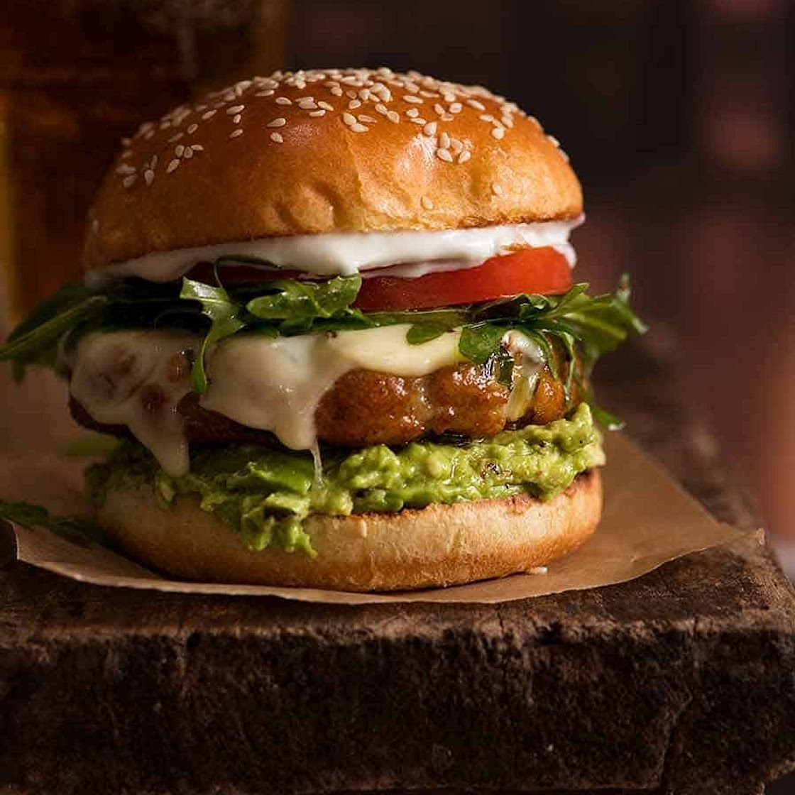 Avocado Chicken Burgers