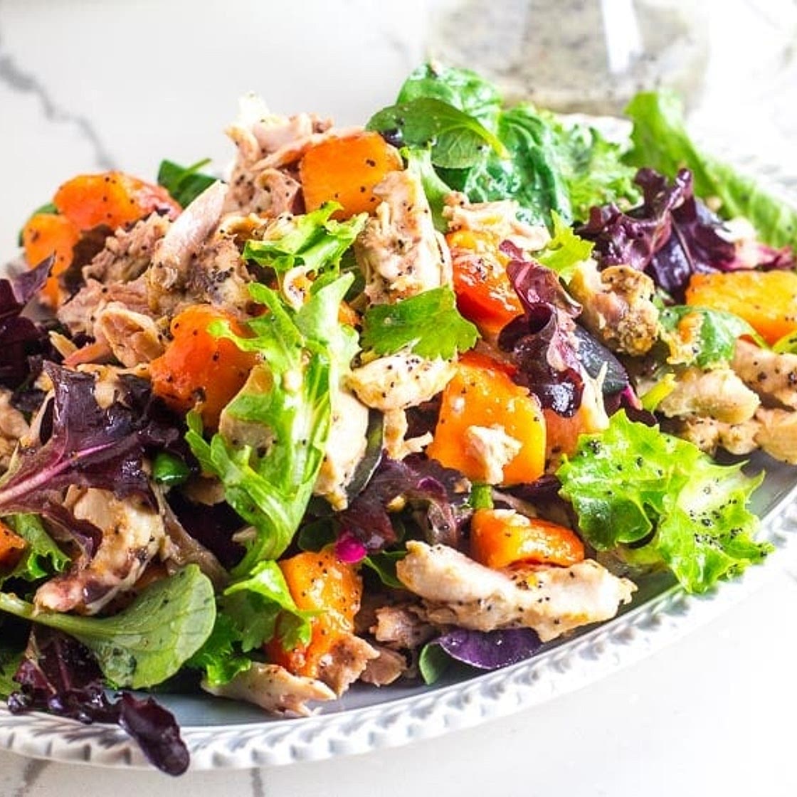 Low FODMAP Chicken Papaya Salad