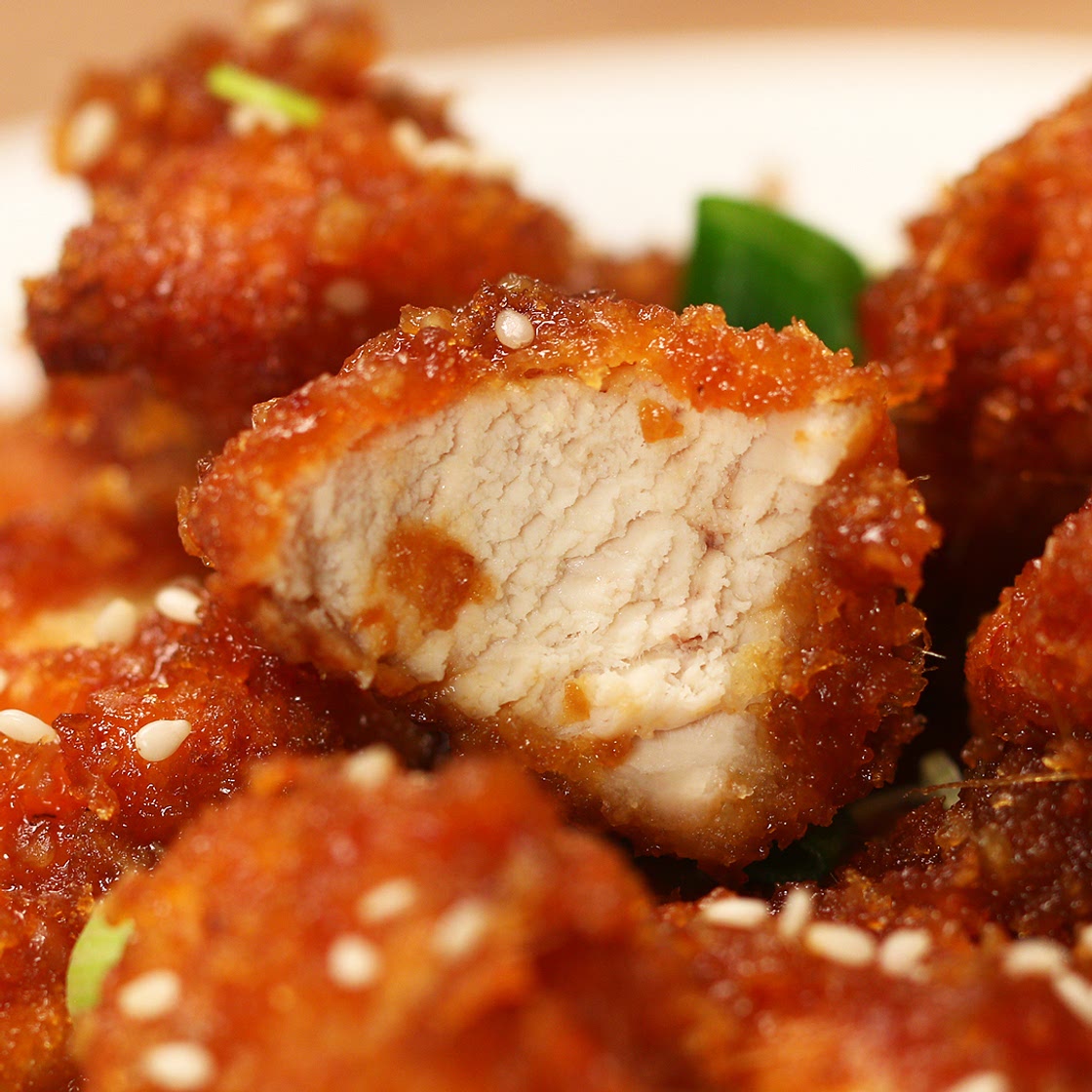 Sticky Garlic Chicken Bites Recipe by Tasty