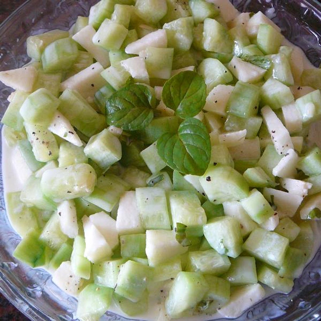 Receta de Ensalada ligera de pepino