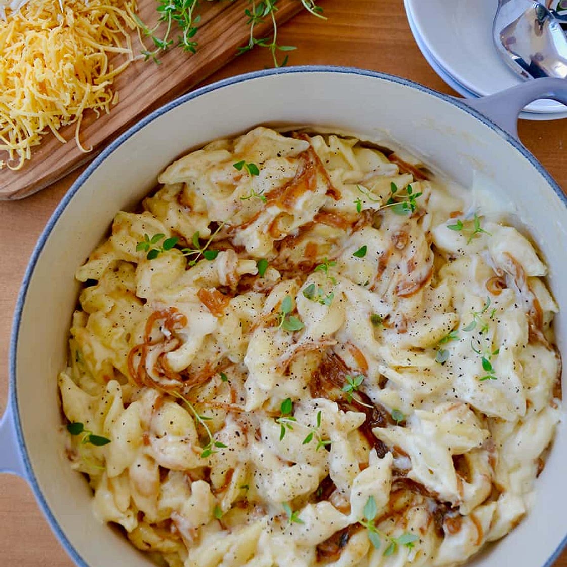 French Onion Mac and Cheese