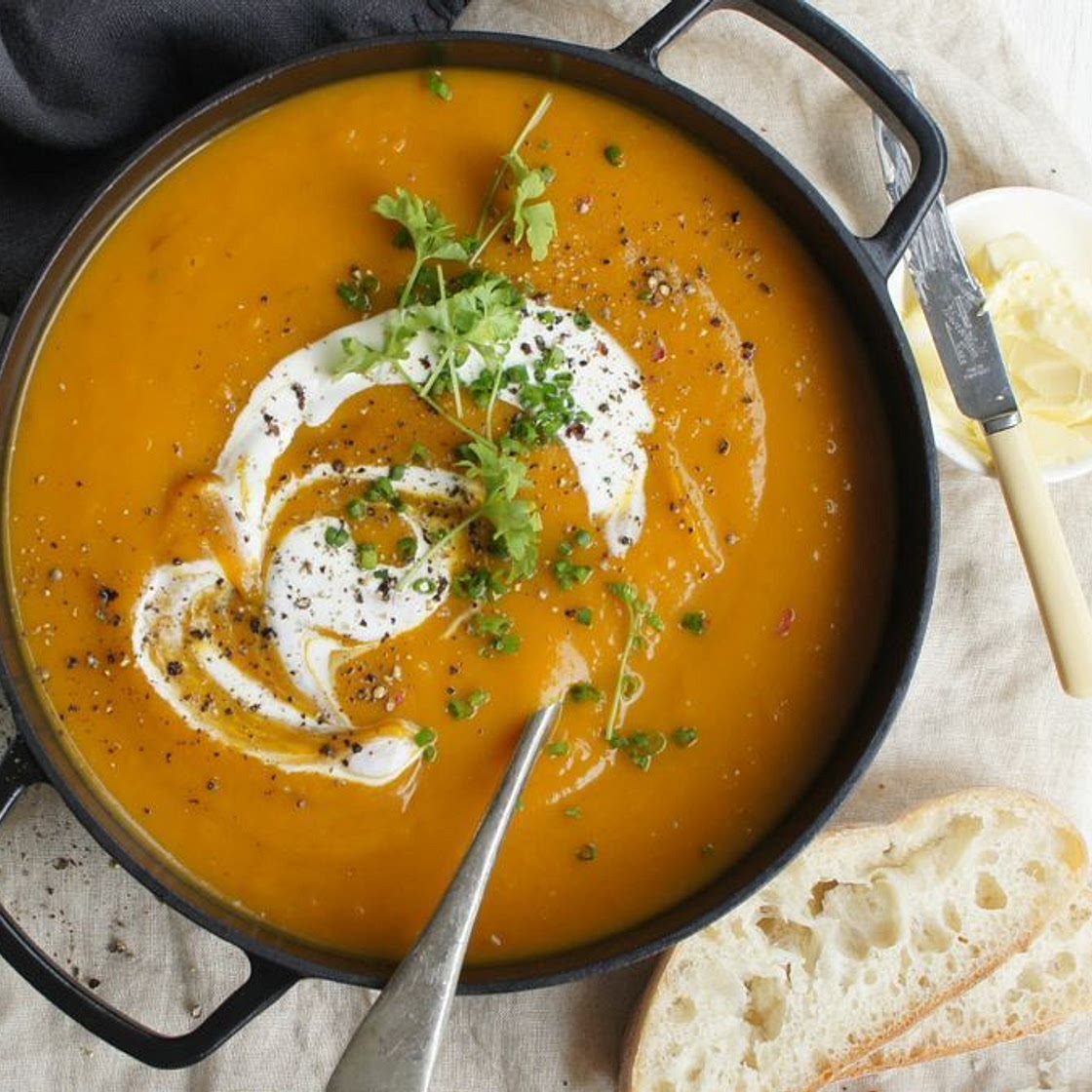 Slow-Cooked Pumpkin Soup recipe
