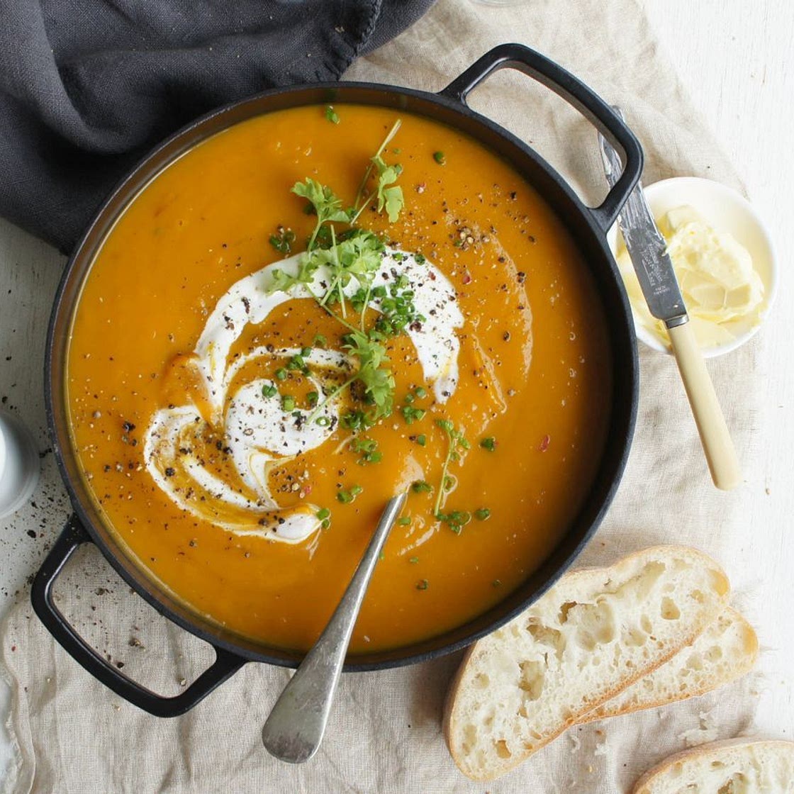 Slow-Cooked Pumpkin Soup recipe