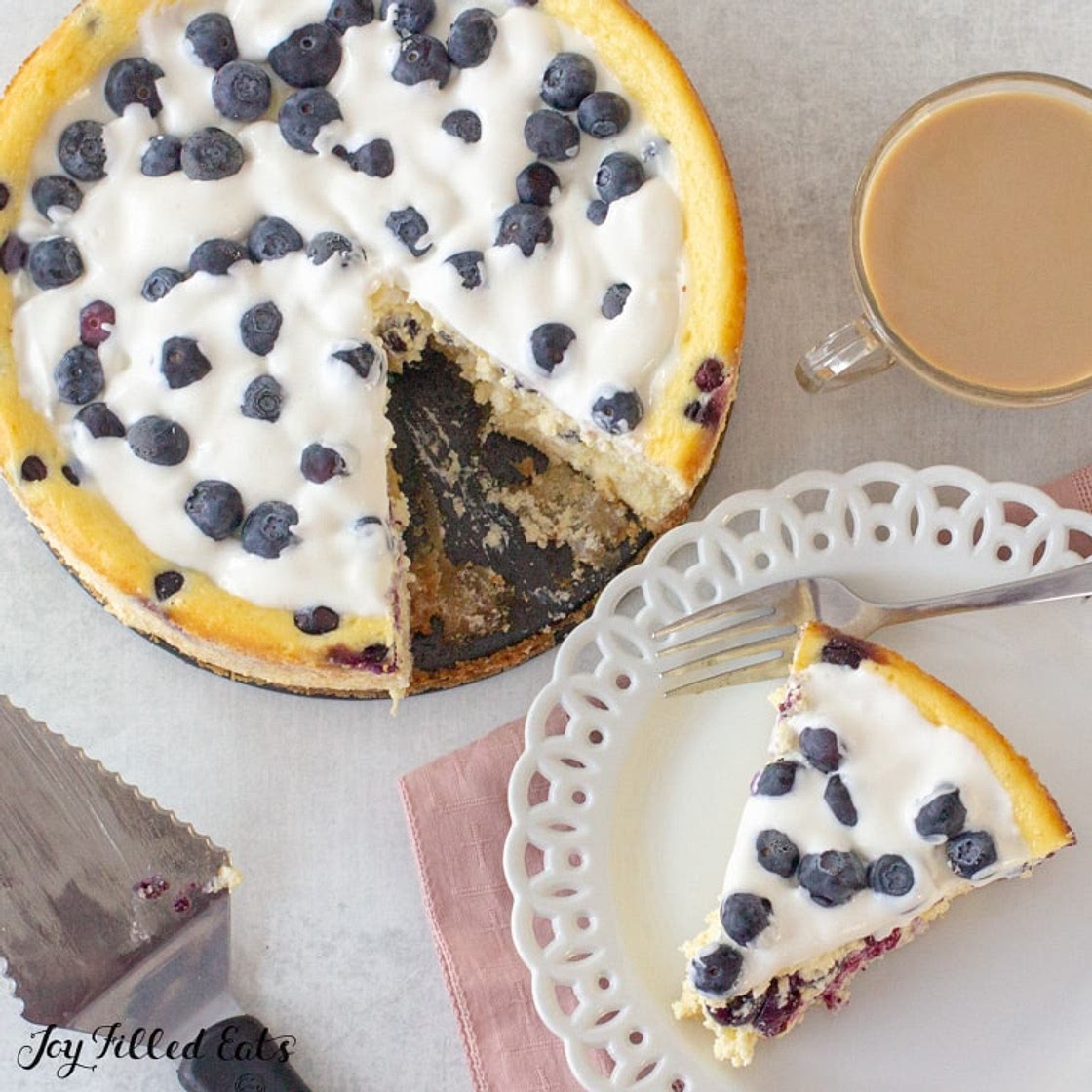 Keto Blueberry Cheesecake