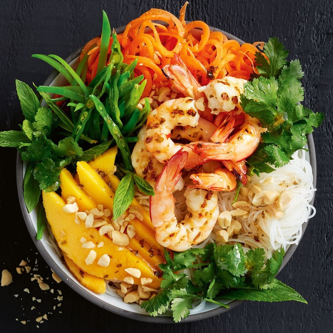 Summer roll prawn bowl recipe