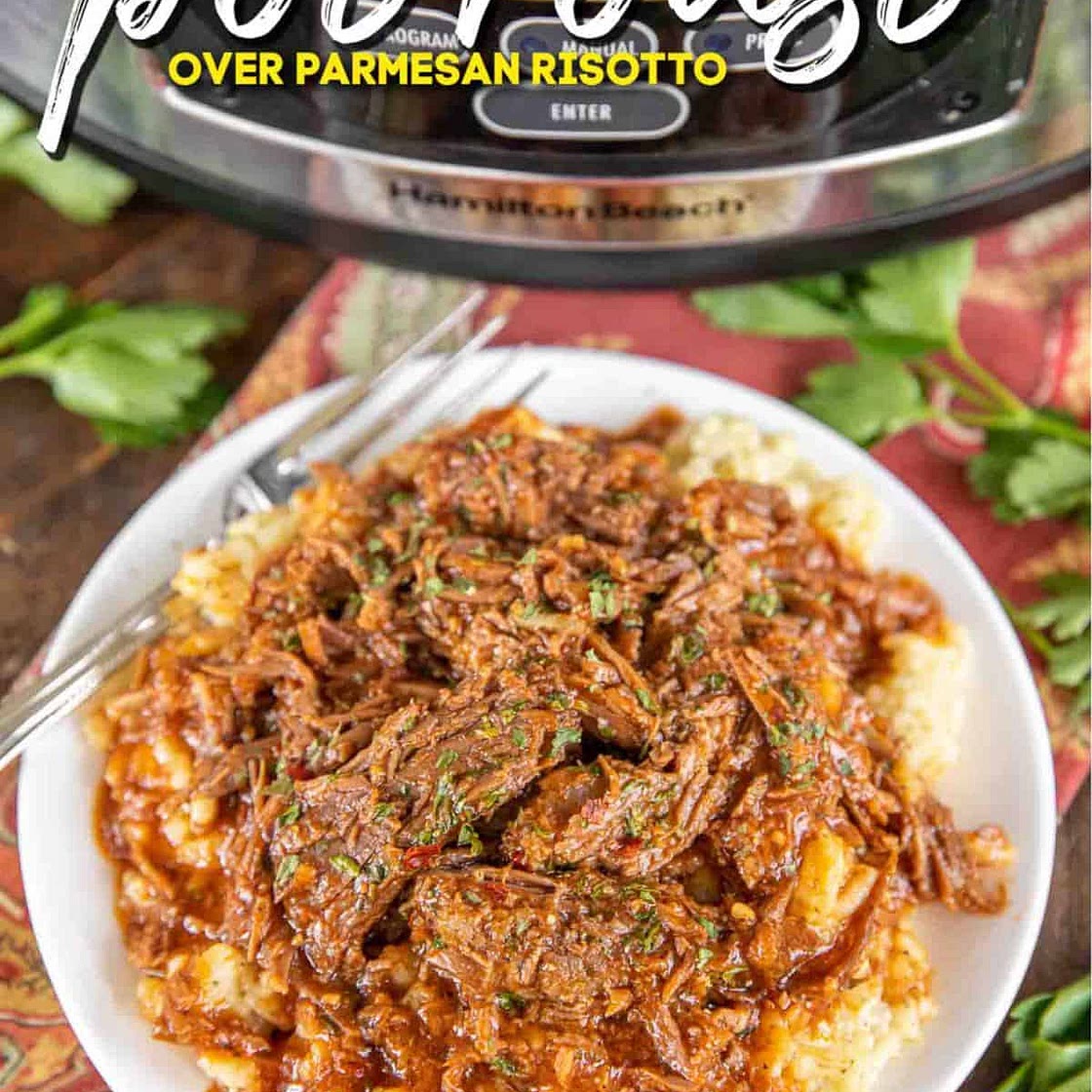 Italian Pot Roast & Parmesan Risotto