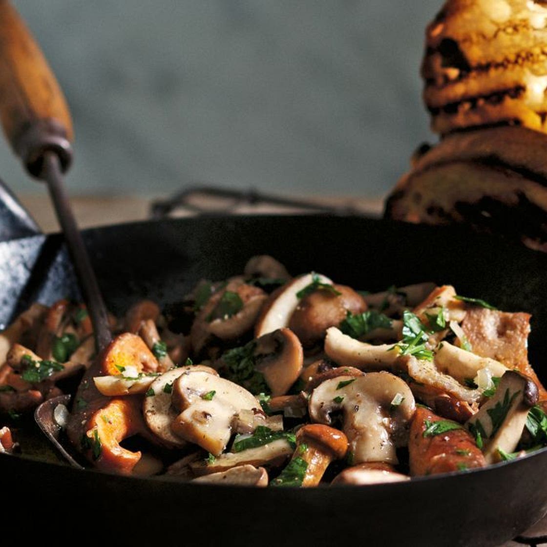 Wild mushroom bruschetta