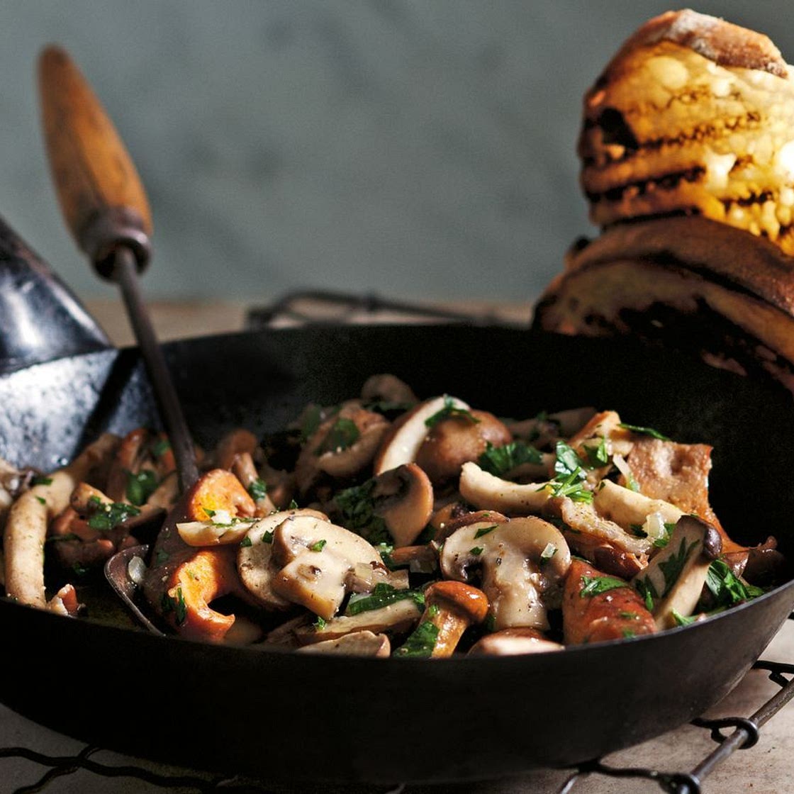 Wild mushroom bruschetta