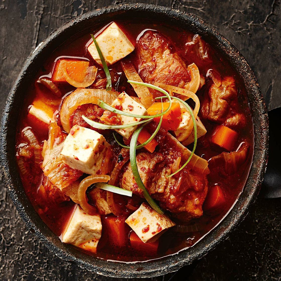 Korean pork and kimchi soup