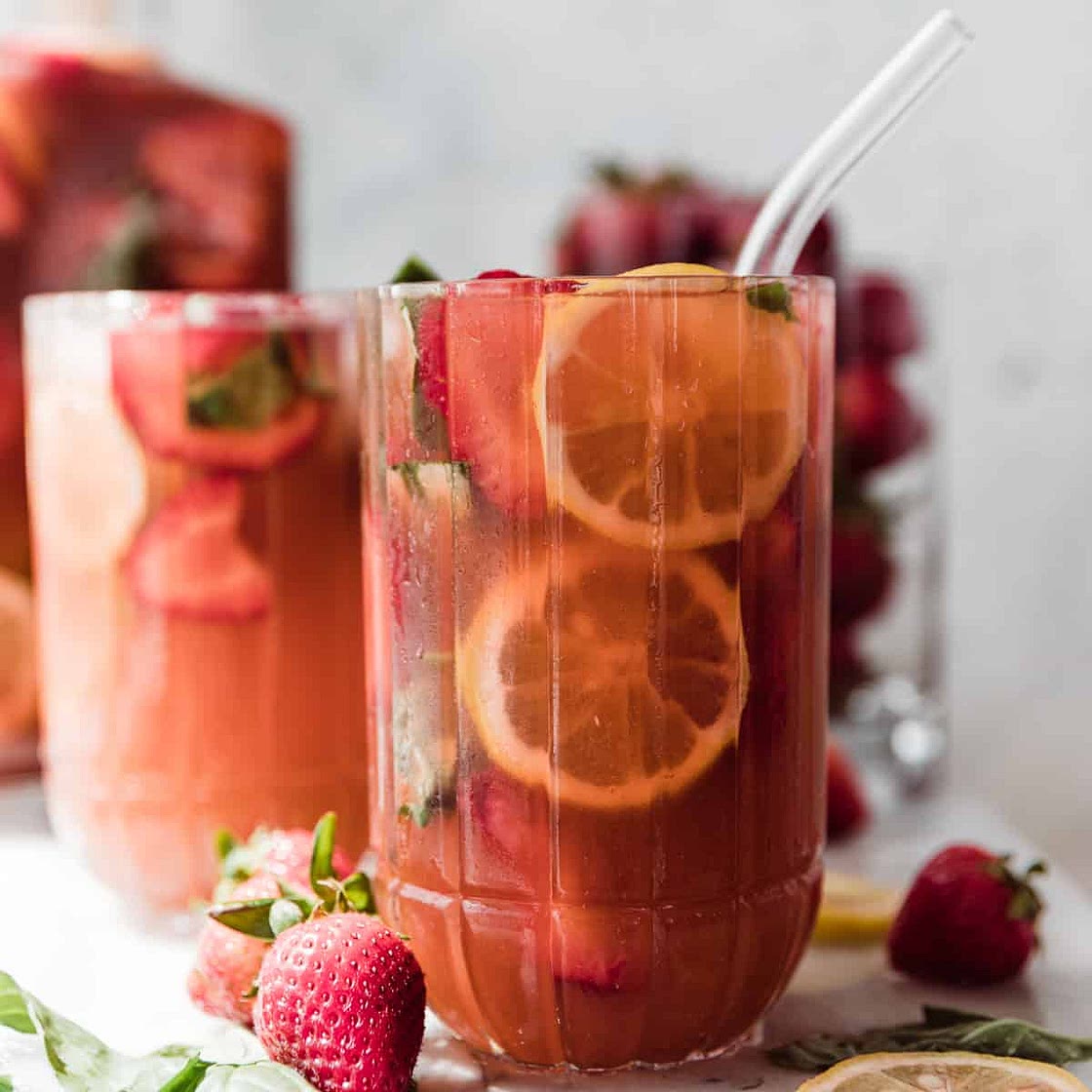 Strawberry Basil Lemonade