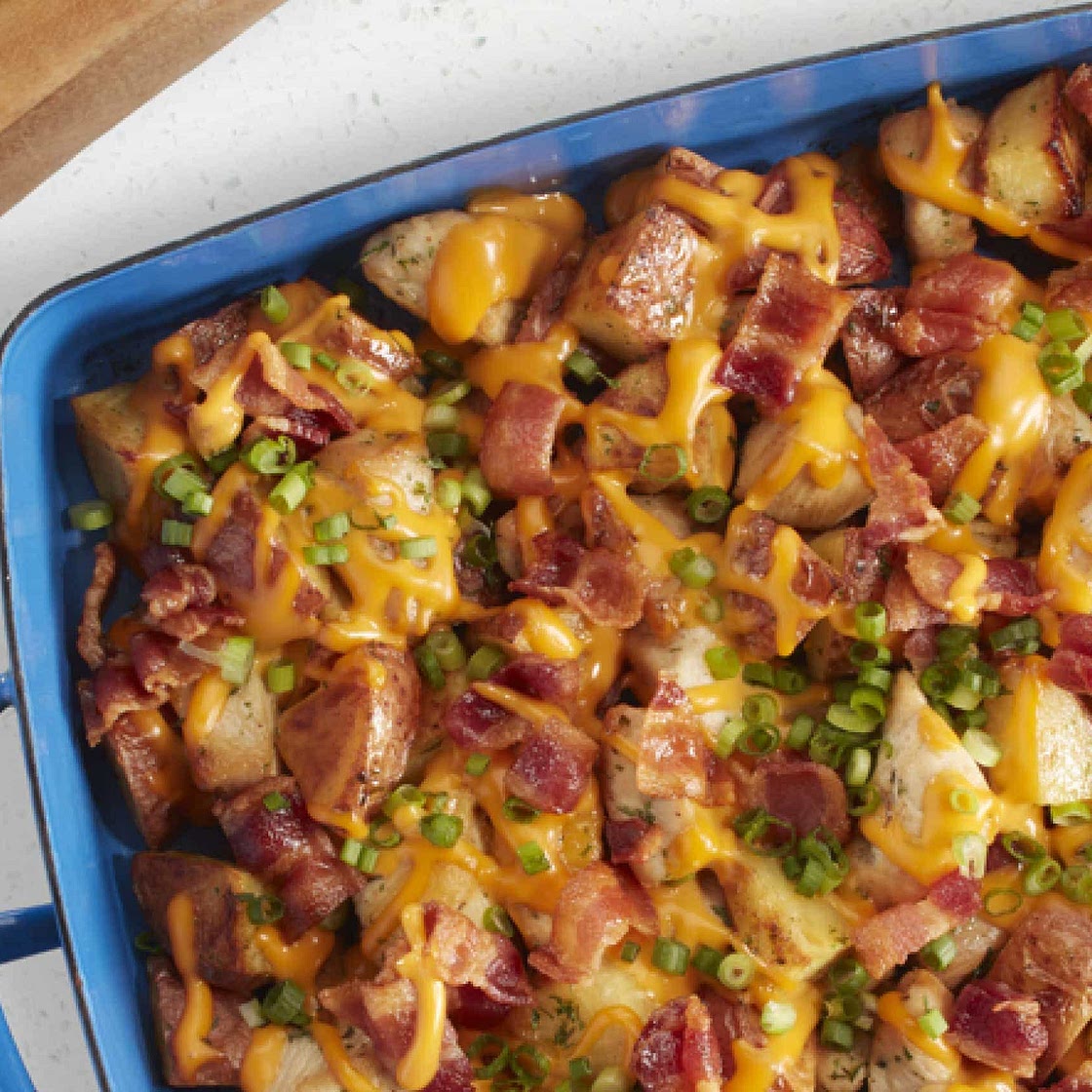 Loaded Ranch Chicken Bacon Potato Bake Recipe | Hidden Valley® Ranch