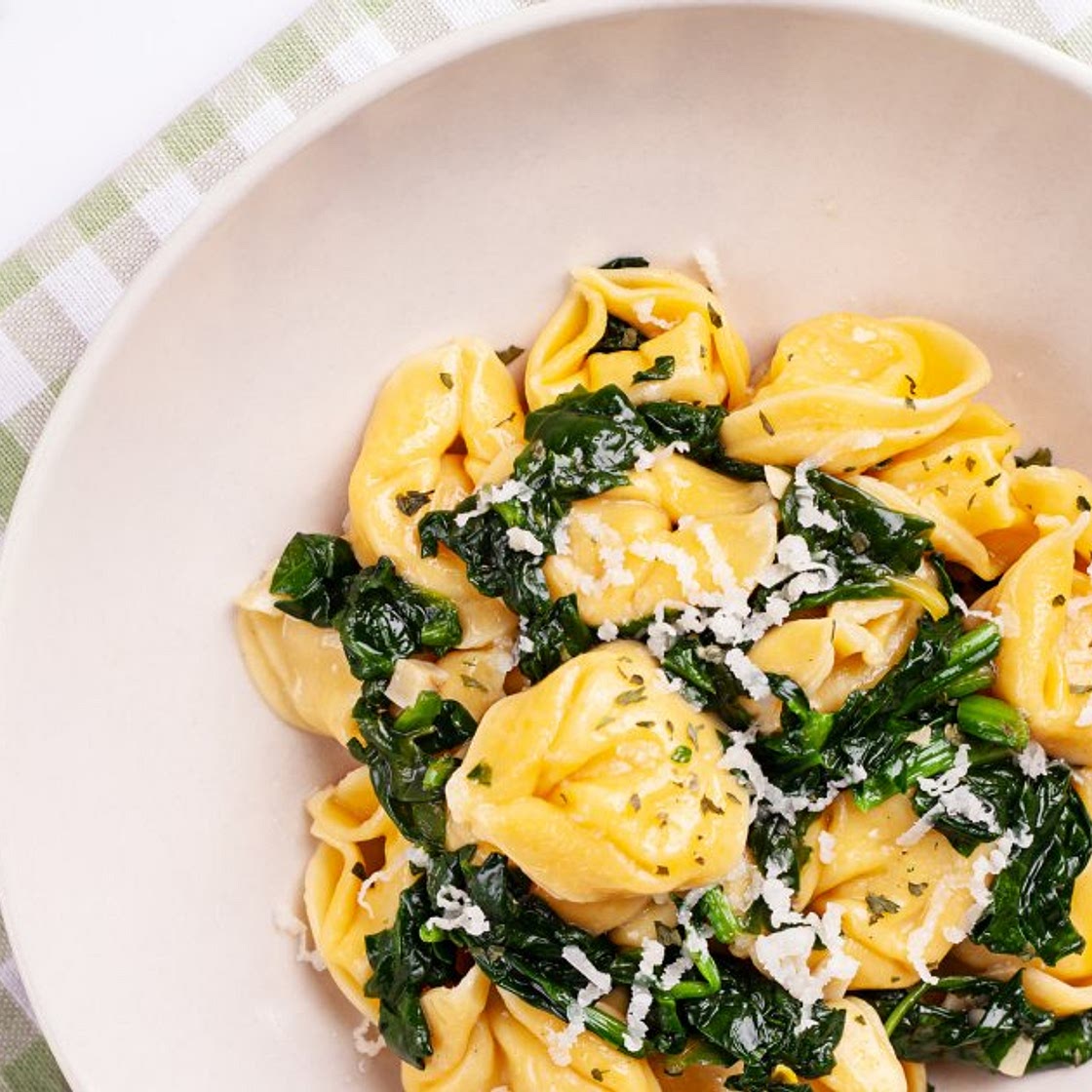 Tortellinis aux épinards