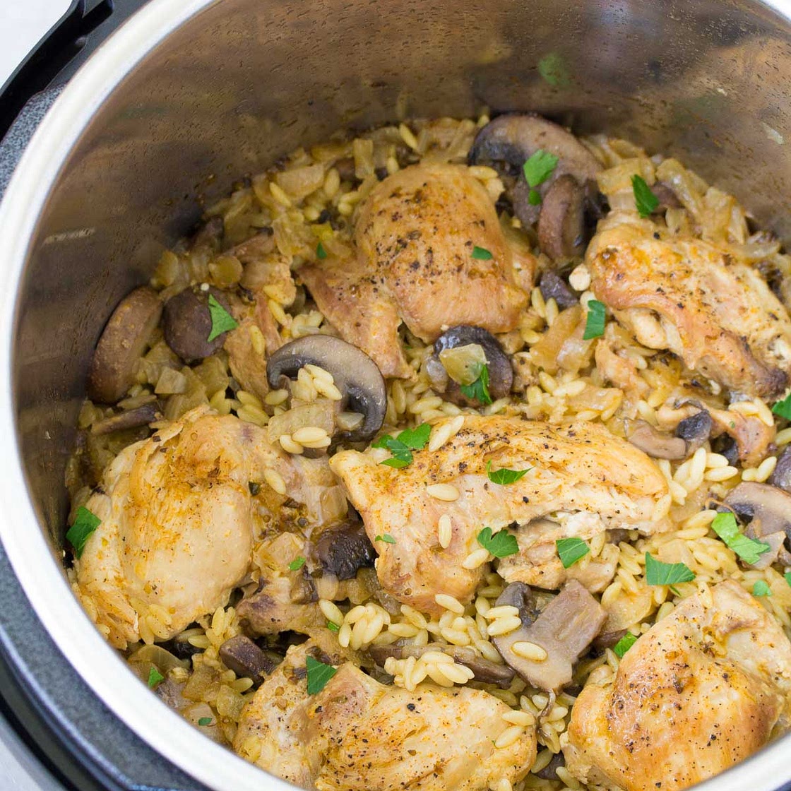 Instant Pot Chicken and Mushrooms