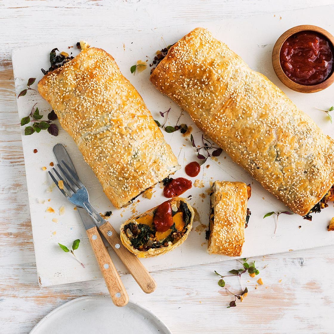 Giant vegetarian ‘sausage’ rolls