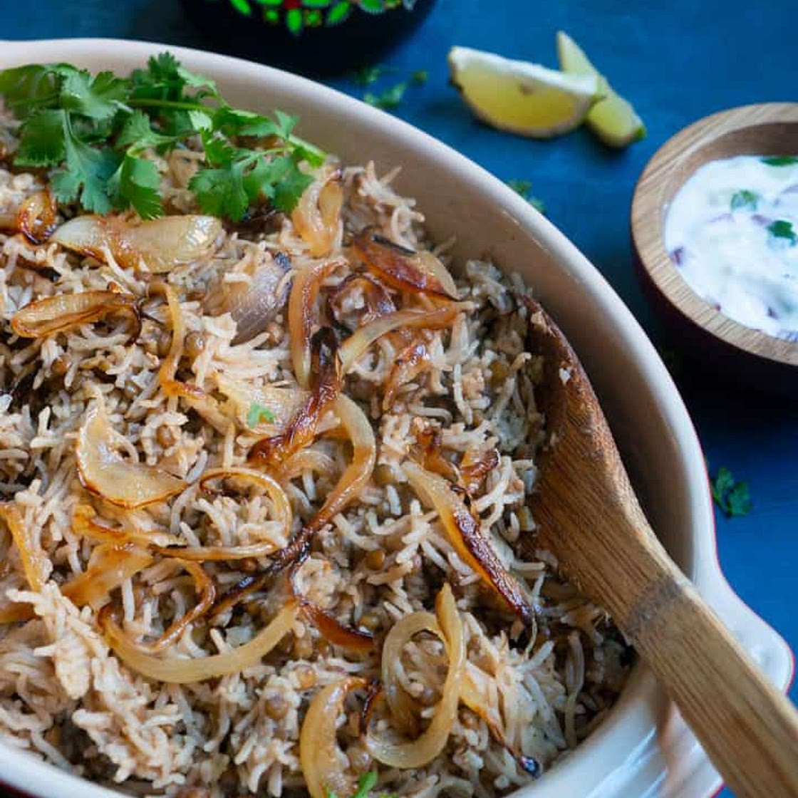 Instant Pot Lentils & Rice (Mujadara) Recipe