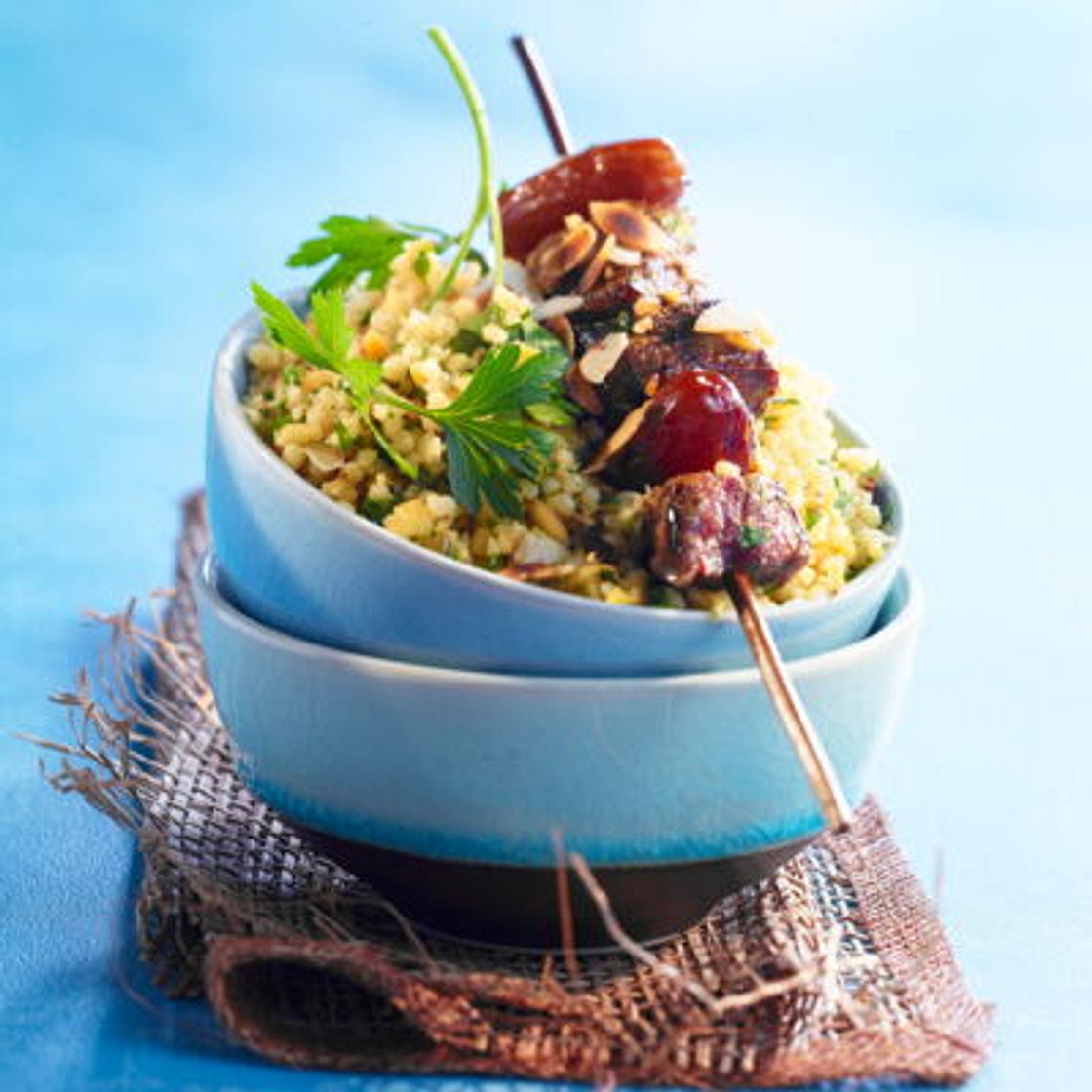 Brochette de bœuf au miel