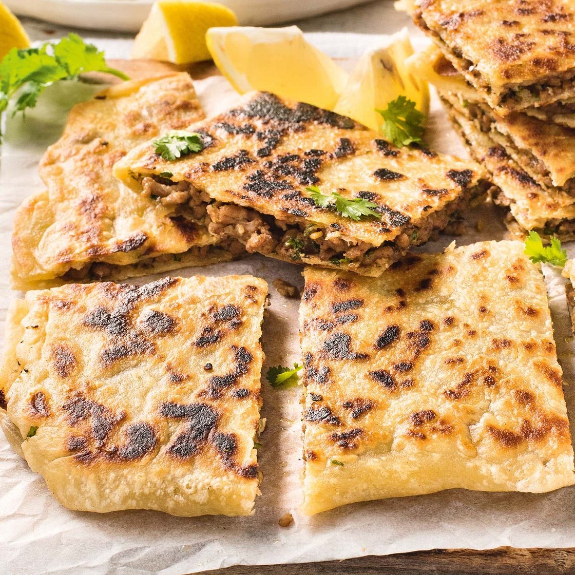Middle Eastern stuffed flatbreads
