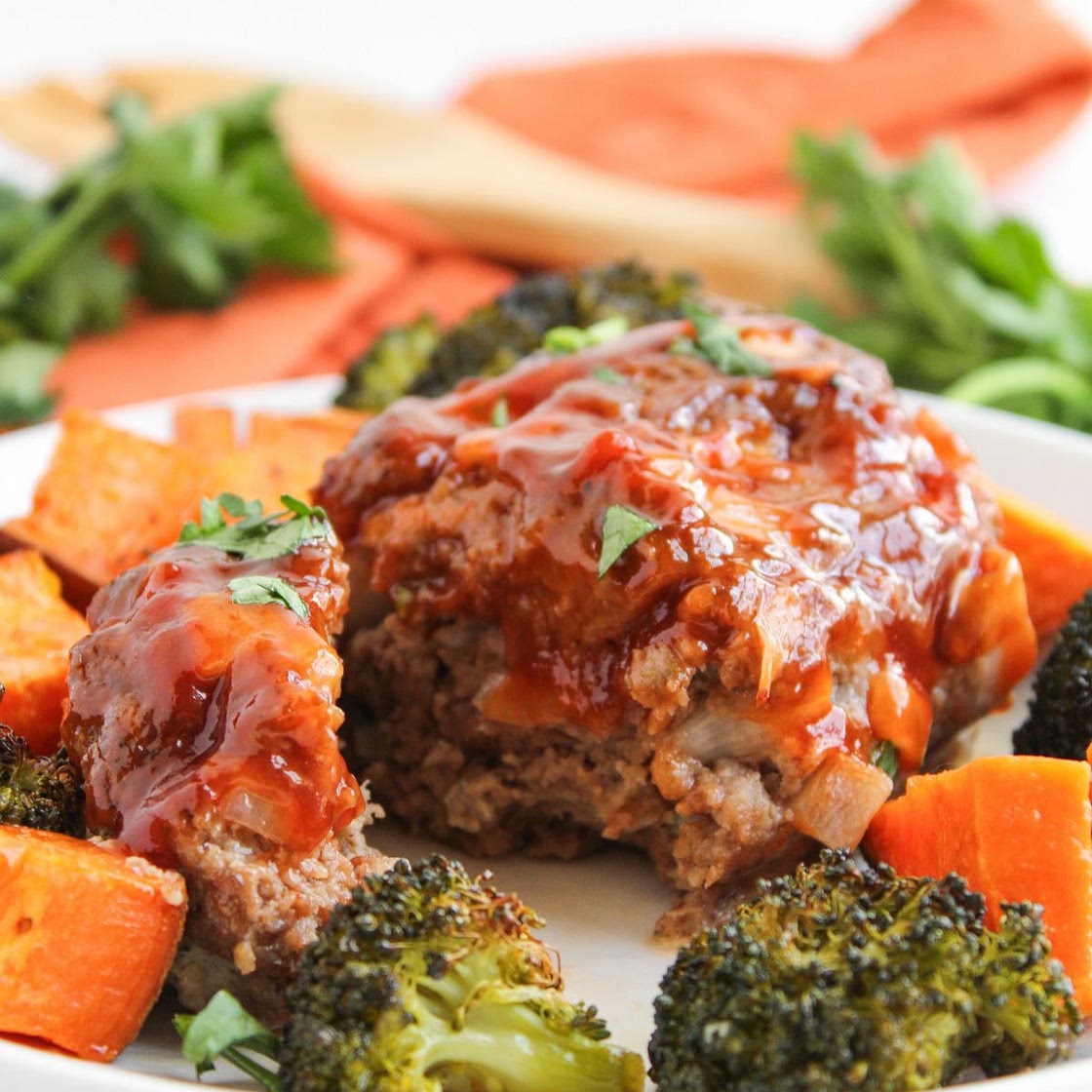 Gluten-Free Mini Meatloaf and Veggies