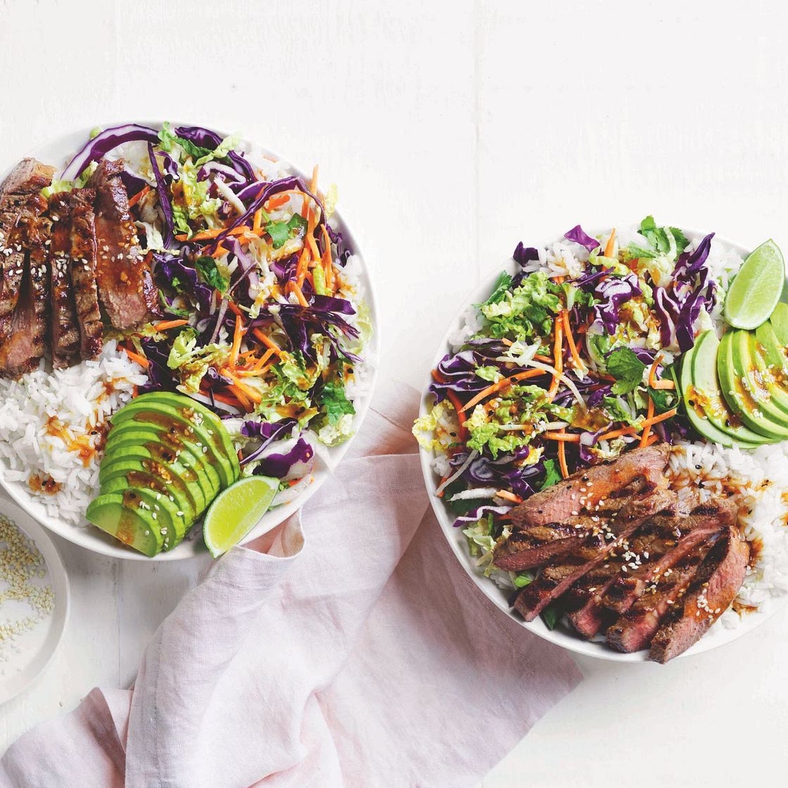 Beef poke bowl recipe