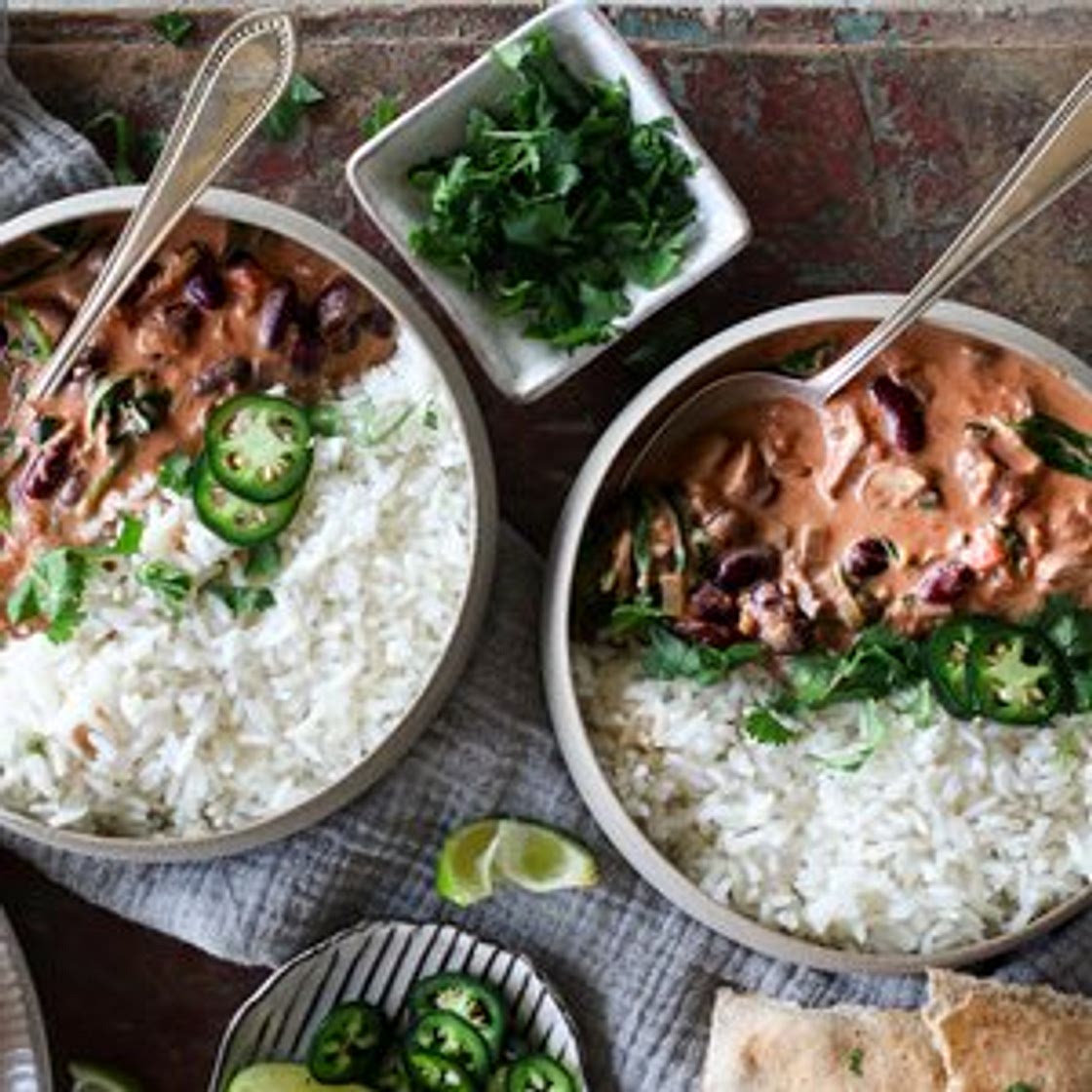 Mushroom & Kidney Bean Coconut Curry
