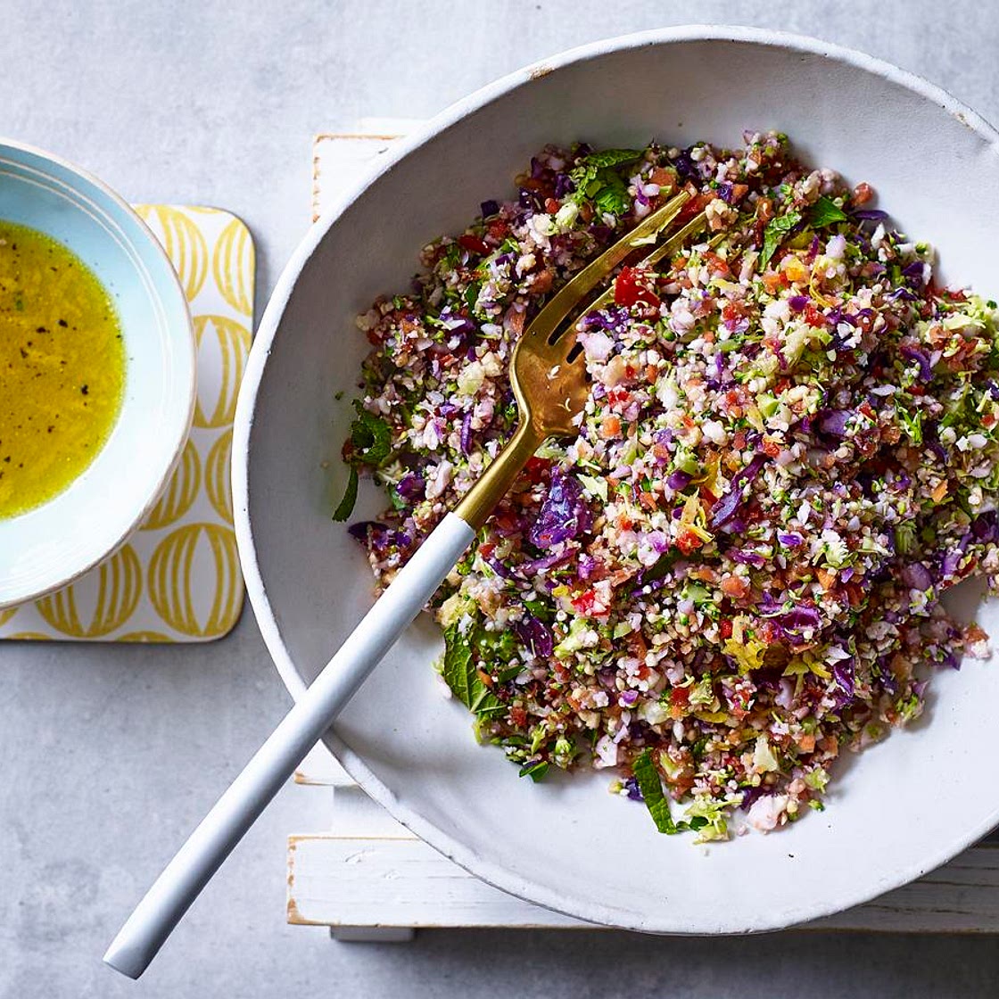 Rainbow vegetable ‘couscous’