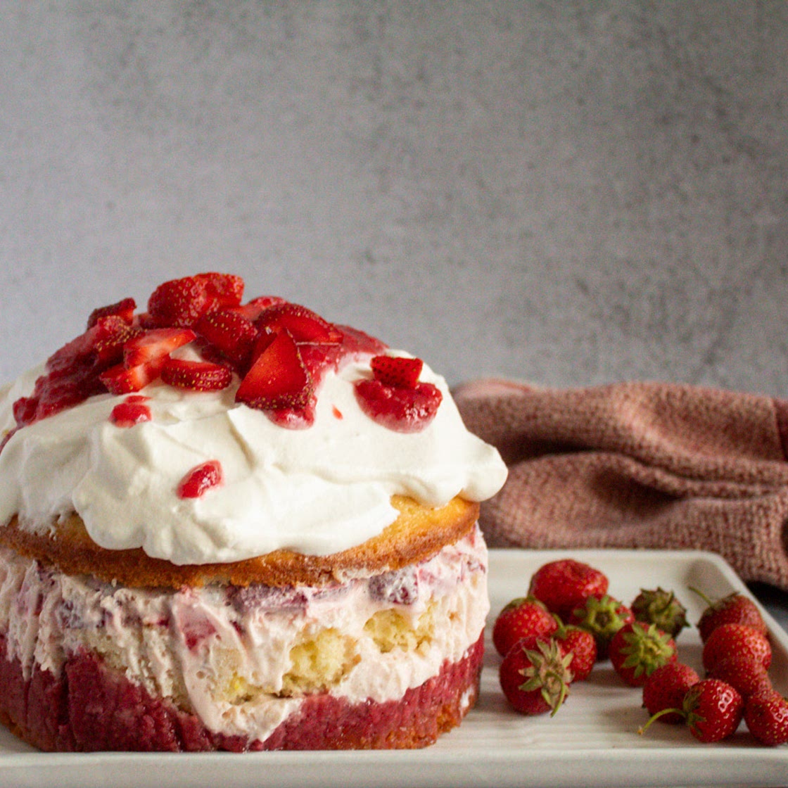 Strawberry Shortcake Icebox Dessert
