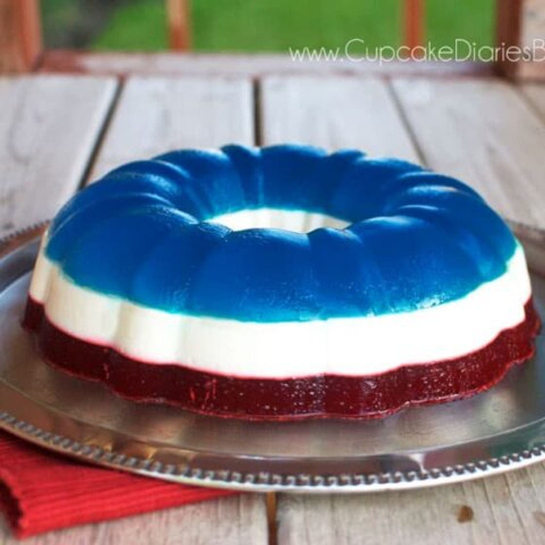 Red, White & Blue Jello Salad