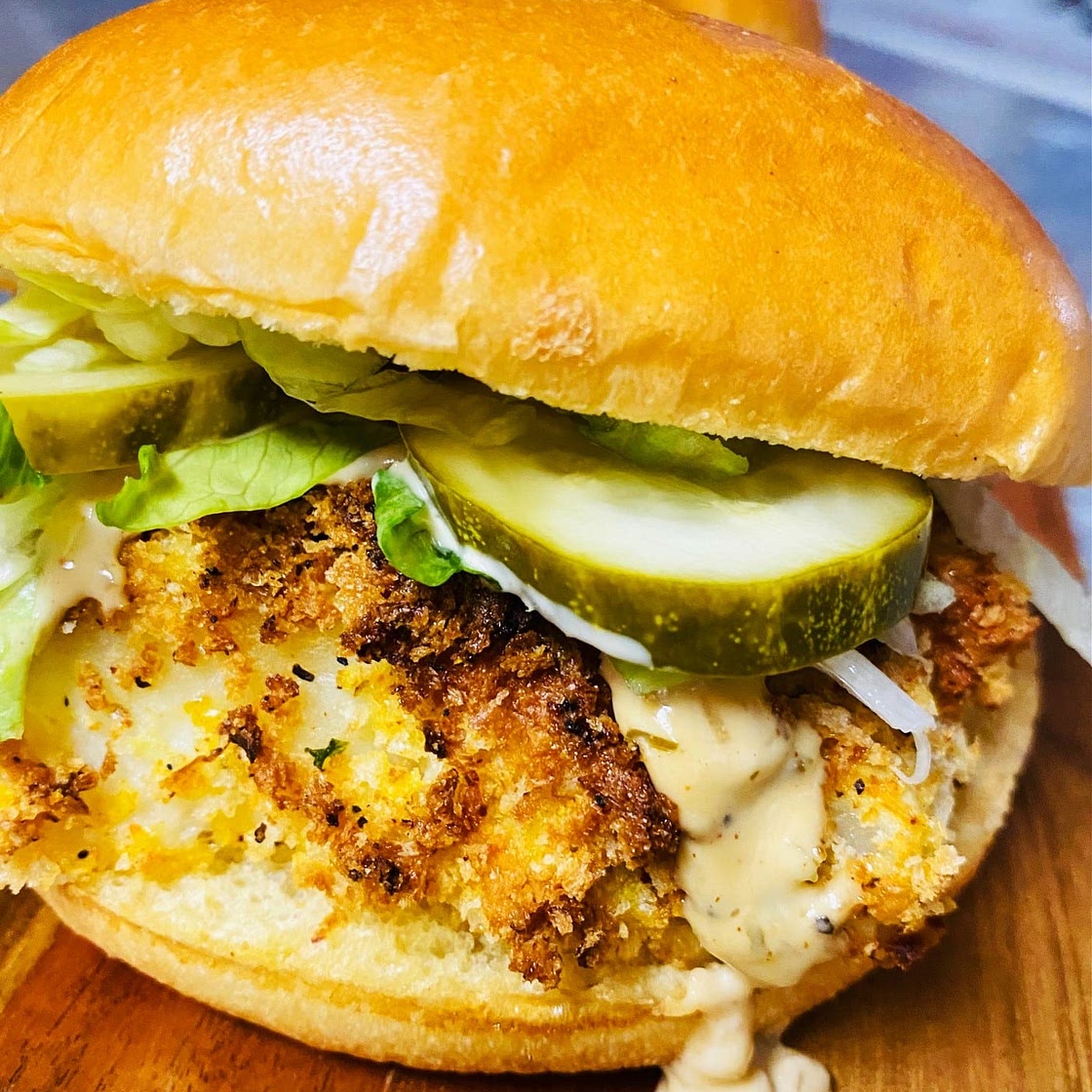 Air Fryer Crispy Fish Sandwiches