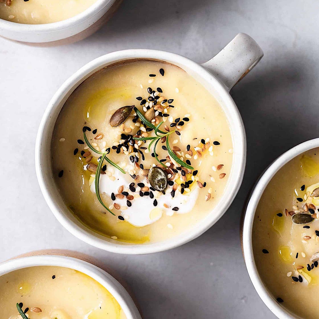 Roasted Garlic and Parsnip Soup