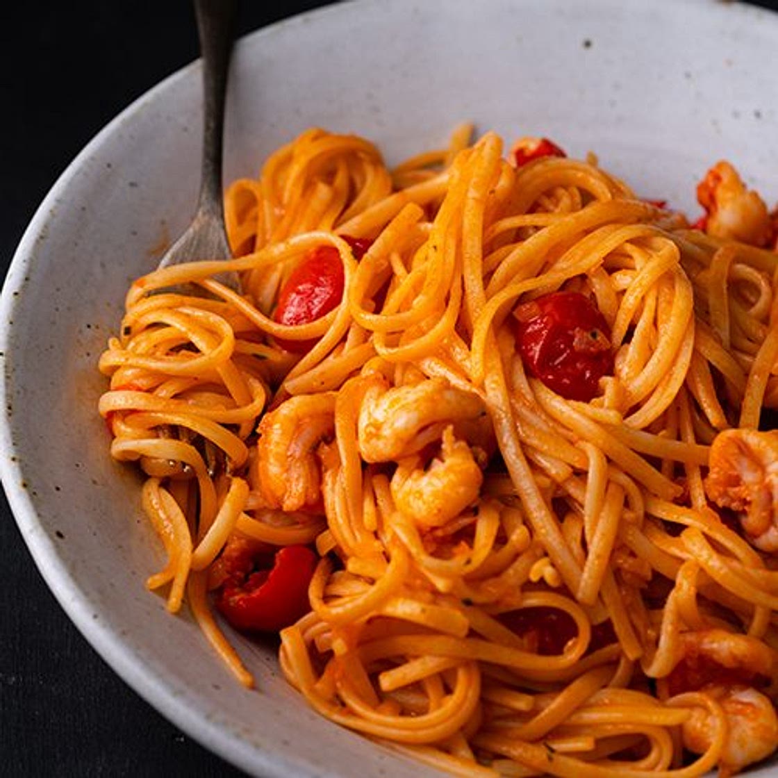 Tom Yum Prawn Linguine | Marion's Kitchen