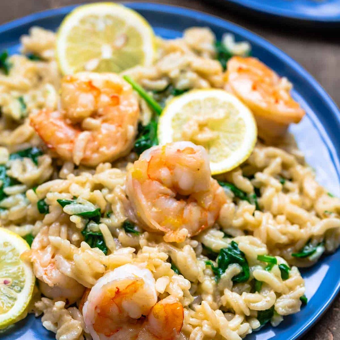 Instant Pot Lemony Shrimp Risotto