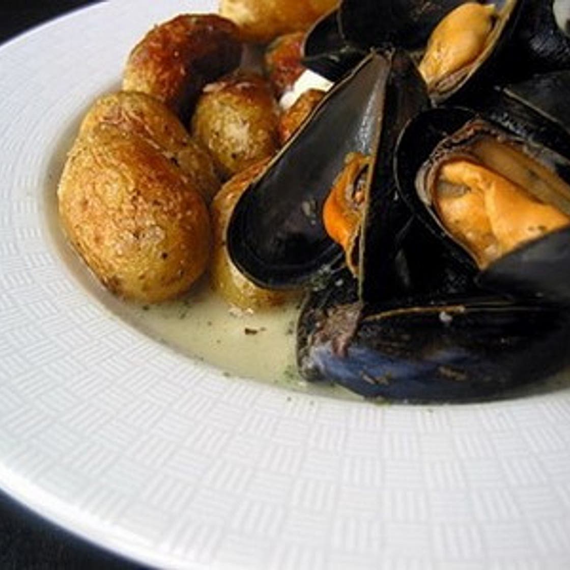 Moules au Roquefort