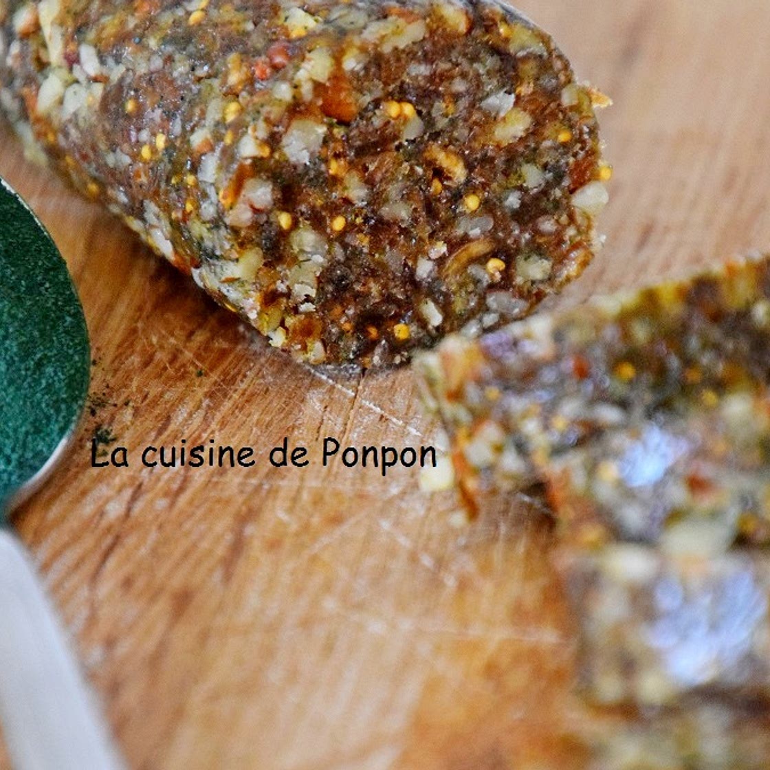 Barre énergétique à la spiruline, végan