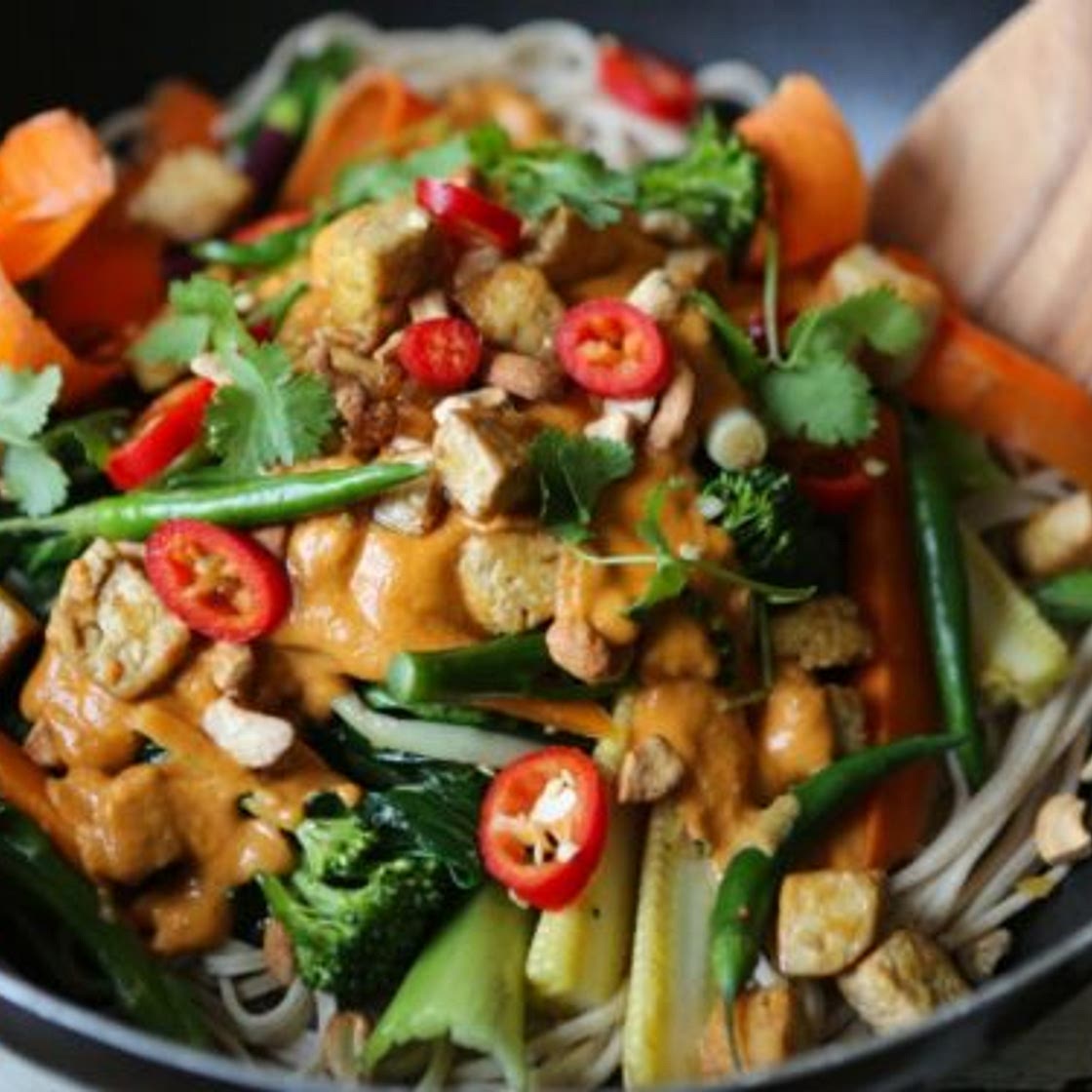 Vegan Tofu Tahini Stir Fry Recipe