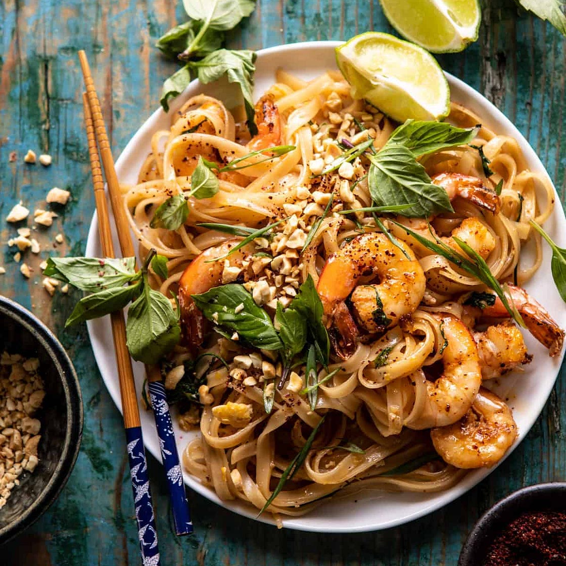 Better Than Takeout Garlic Butter Shrimp Pad Thai